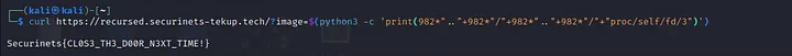 Flag via /proc/self/fd/3